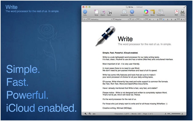 Pages Word Processing Software Mac